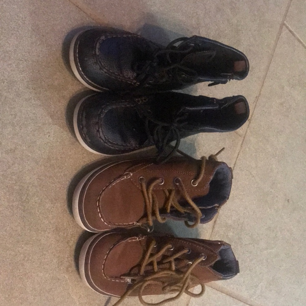 Two pair of old navy boots